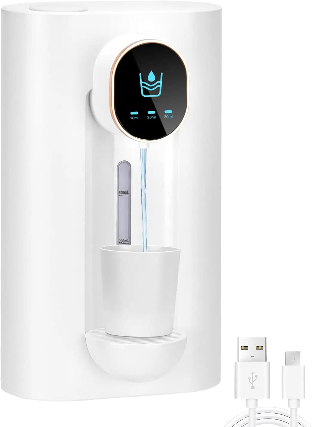 Touchless Wall-Mounted Automatic Mouthwash Dispenser with Cups - Ideal for Kids and Adults