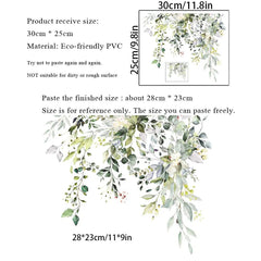 ملصق جدران أوراق النباتات الخضراء