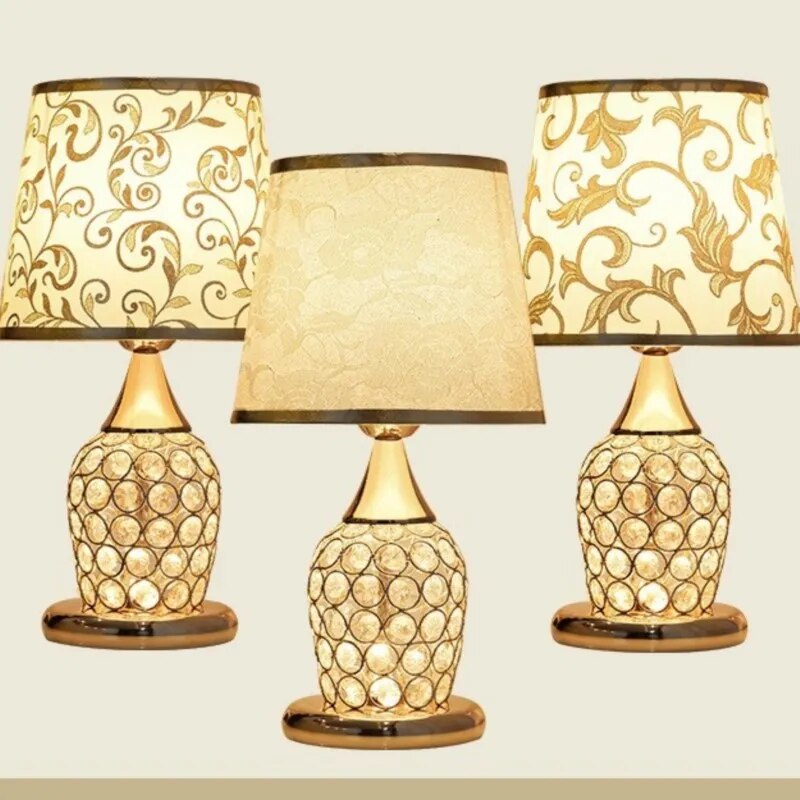 European style Crystal table lamp