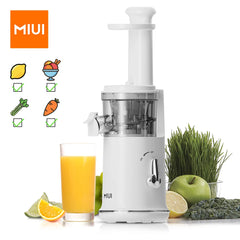 MIUI Compact Electric Juicer & Blender - Portable Fruit Extractor with Easy Clean Feature, Ice Cream Maker, and Automatic Pulp Ejection