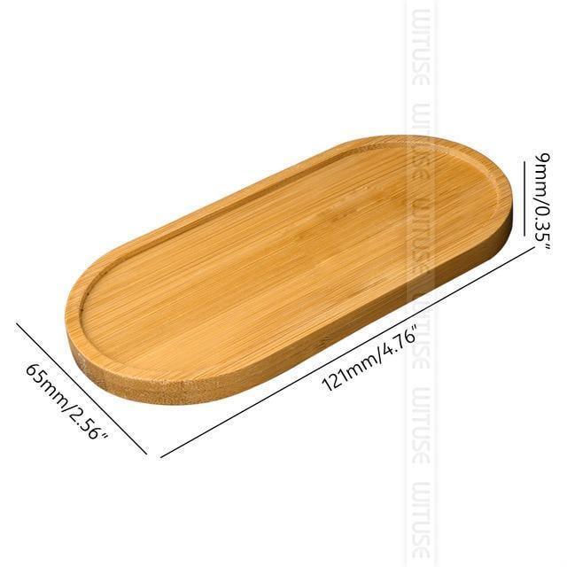 Natural Bamboo Planter Saucer Trays Ellipse / Medium | Sage & Sill