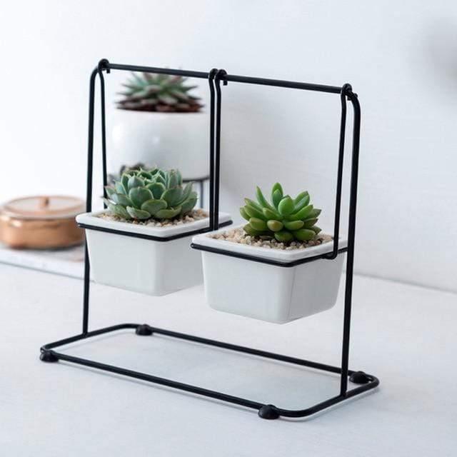 Succulent Swing Planter Black / B | Sage & Sill